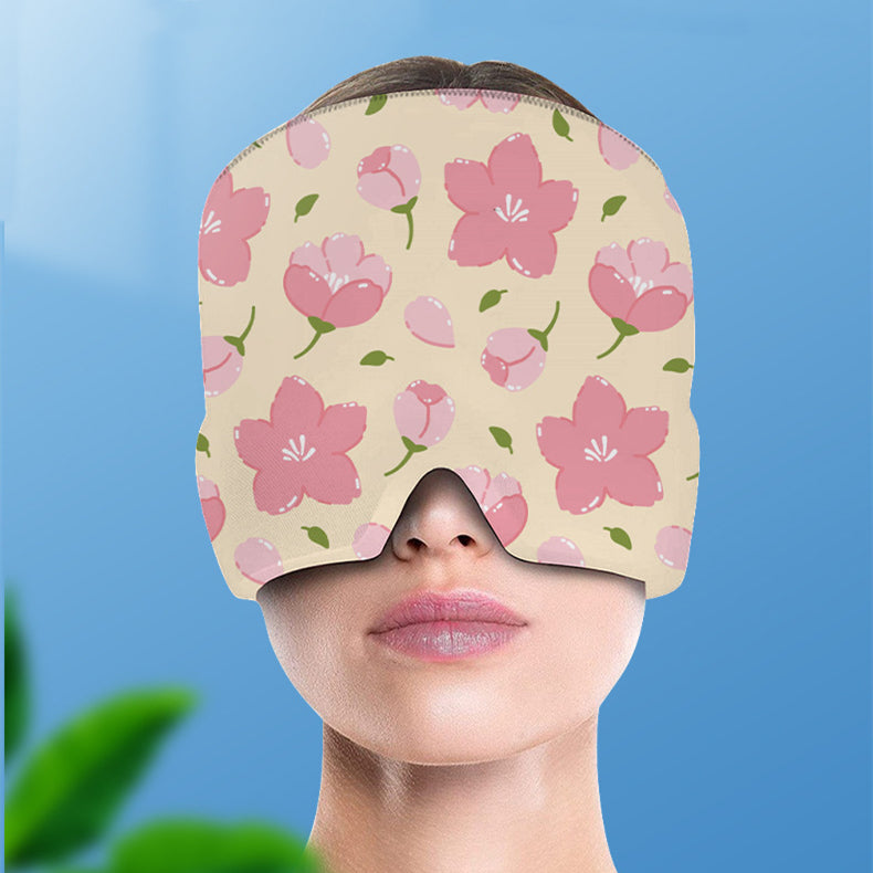 Printed Head Gel Ice Cap | Migraine Cap | Nanner's NickNacks