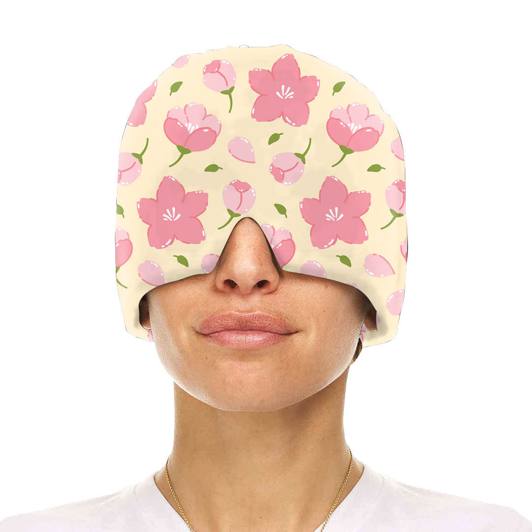 Printed Head Gel Ice Cap | Migraine Cap | Nanner's NickNacks