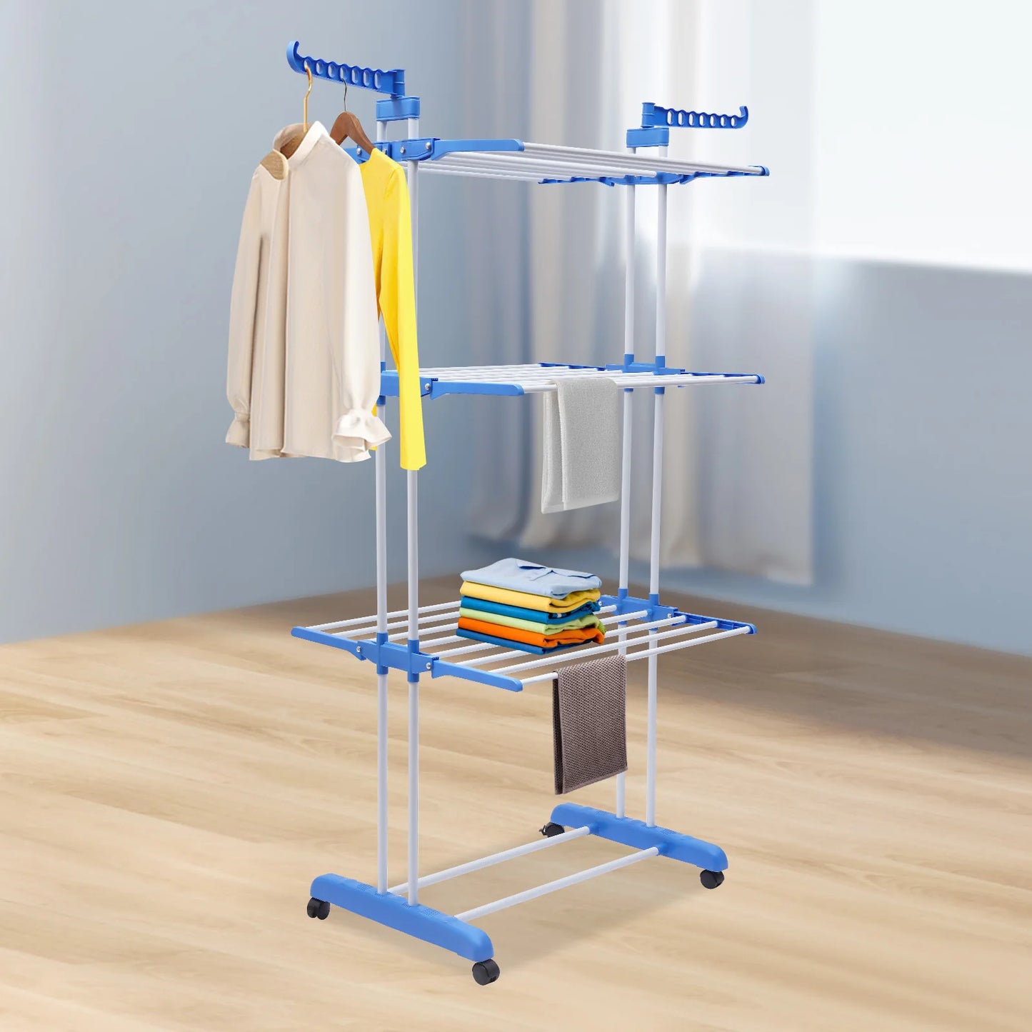 4-Tier Foldable Clothes Drying Rack